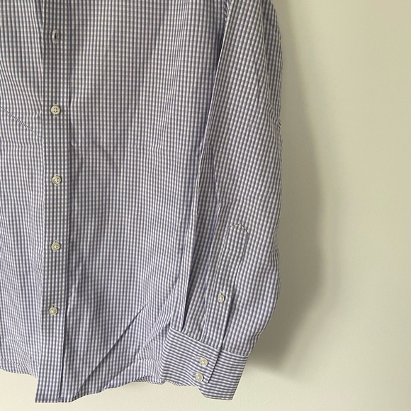 Men’s Purple and Blue Hudson Room Dress Shirt, Size L (16, 34) - Picture 2 of 4